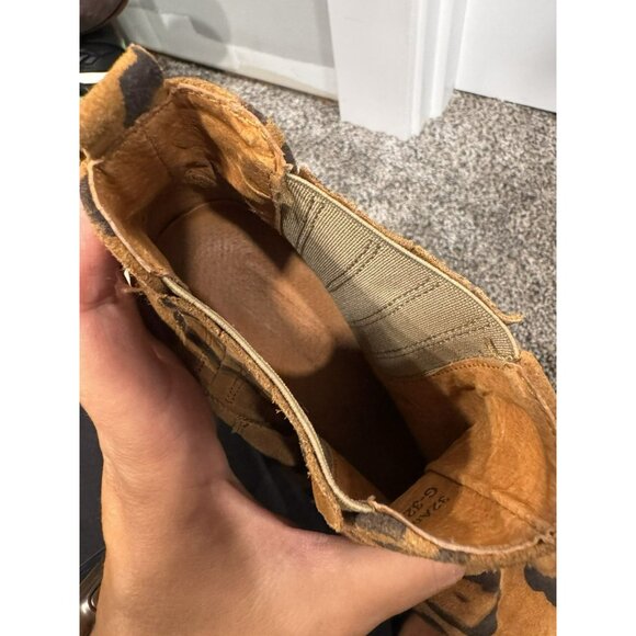 Top Shop Women’s Animal Print Ankle Boots Heeled Size 38 - Picture 6 of 7